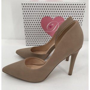 My Delicious Shoes Pumps Womens Size 8.5 Beige Tan High Heels